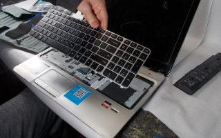 reparación reemplazo de teclado notebook