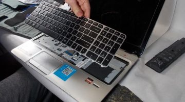 reparación reemplazo de teclado notebook